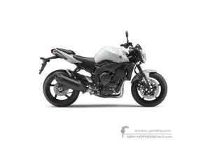Aufkleber für Yamaha FZ1N (Fazer) 2010 - Weiss • Yamaha OEM-Aufkleber