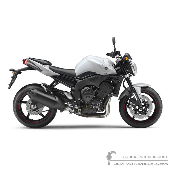 Aufkleber für Yamaha FZ1N (Fazer) 2011 - Weiss • Yamaha OEM-Aufkleber