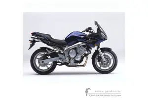 Aufkleber für Yamaha FZ6S FAZER 2005 - Blau • Yamaha OEM-Aufkleber
