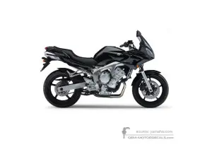 Aufkleber für Yamaha FZ6S FAZER 2006 - Schwarz • Yamaha OEM-Aufkleber