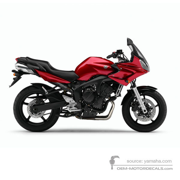Adesivi per Yamaha FZ6S FAZER 2006 - Rosso • Yamaha Adesivi OEM