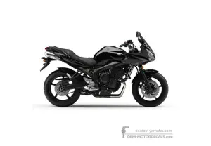 Aufkleber für Yamaha FZ6S FAZER 2007 - Schwarz • Yamaha OEM-Aufkleber