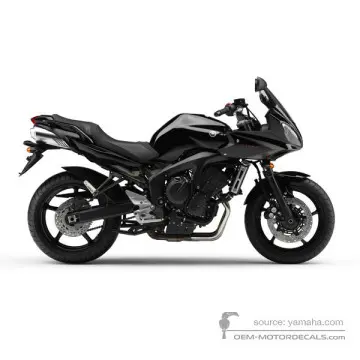 Yamaha FZ6S FAZER 2007 - Zwart - Black Metallic X