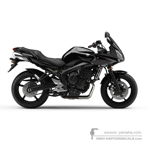 Decals for Yamaha FZ6S FAZER 2007 - Black • Yamaha OEM Decals