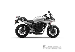 Aufkleber für Yamaha FZ6S FAZER 2008 - Silber • Yamaha OEM-Aufkleber