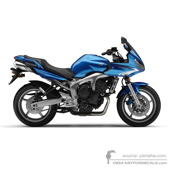 Naklejki do Yamaha FZ6S FAZER 2009 - Niebieski • Yamaha Naklejki OEM