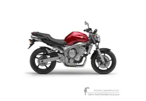 Decals for Yamaha FZ6N 2004 - Red • Yamaha OEM Decals