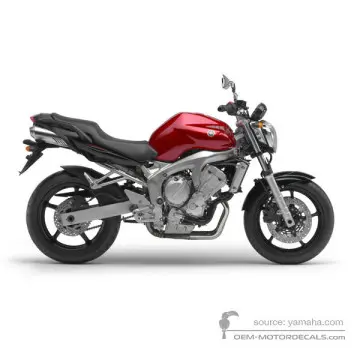 Yamaha FZ6N 2004 - Czerwony - Deep Red Metallic K