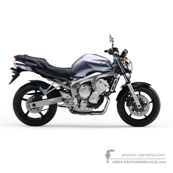 Decals for Yamaha FZ6N 2005 - Silver • Yamaha OEM Decals