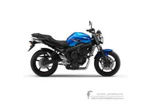 Decals for Yamaha FZ6N 2007 - Blue • Yamaha OEM Decals