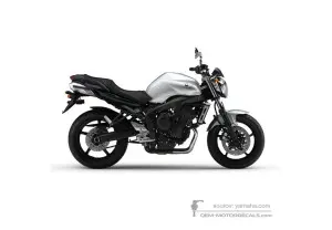 Adesivi per Yamaha FZ6N 2007 - Argento • Yamaha Adesivi OEM