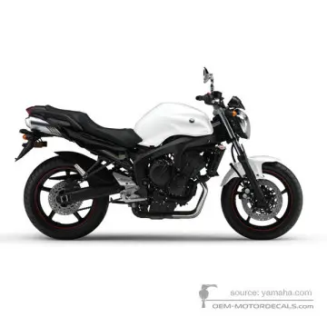 Yamaha FZ6N 2008 - Biały - Bluish White Cocktail 1