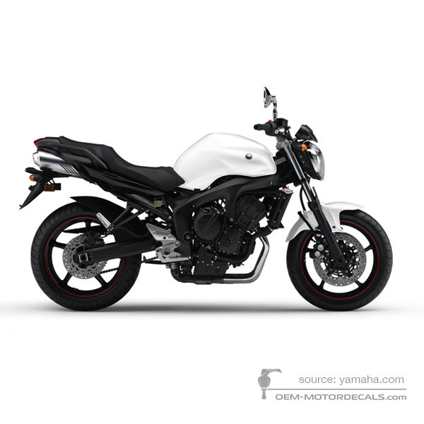 Stickers voor Yamaha FZ6N 2008 - Wit • Yamaha OEM Stickers