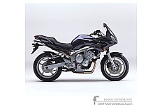 Naklejki do Yamaha FZ6S 2004 - Niebieski • Yamaha Naklejki OEM