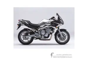 Autocollants pour Yamaha FZ6S 2004 - Argent • Yamaha Autocollants OEM
