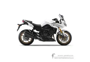 Aufkleber für Yamaha FZ8S FAZER 2011 - Weiss • Yamaha OEM-Aufkleber