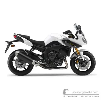Yamaha FZ8S FAZER 2012 - Biały - Bluish White Cocktail 1