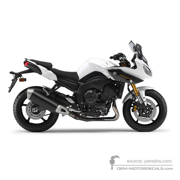 Aufkleber für Yamaha FZ8S FAZER 2012 - Weiss • Yamaha OEM-Aufkleber