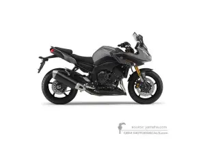 Aufkleber für Yamaha FZ8S FAZER 2013 - Grau • Yamaha OEM-Aufkleber
