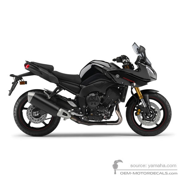 Aufkleber für Yamaha FZ8S FAZER 2013 - Schwarz • Yamaha OEM-Aufkleber