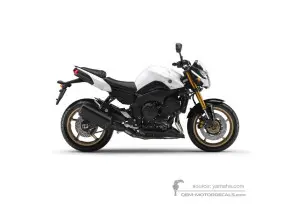 Decals for Yamaha FZ8N 2011 - White • Yamaha OEM Decals
