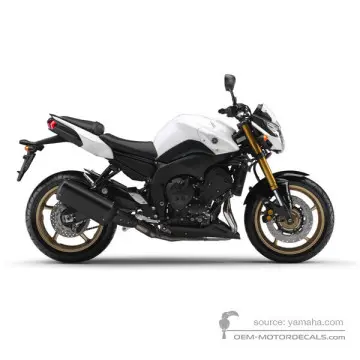Yamaha FZ8N 2011 - Biały - Bluish White Cocktail 1