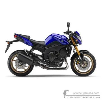 Yamaha FZ8N 2011 - Niebieski - Deep Purplish Blue Metallic C