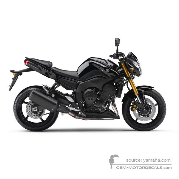 Aufkleber für Yamaha FZ8N 2011 - Schwarz • Yamaha OEM-Aufkleber