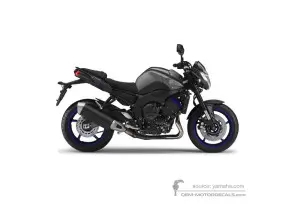 Decals for Yamaha FZ8N 2013 - Gray Blue • Yamaha OEM Decals