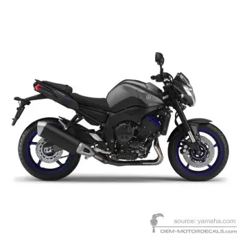 Yamaha FZ8N 2013 - Szaro Niebieski - Matt Gray Metallic 3