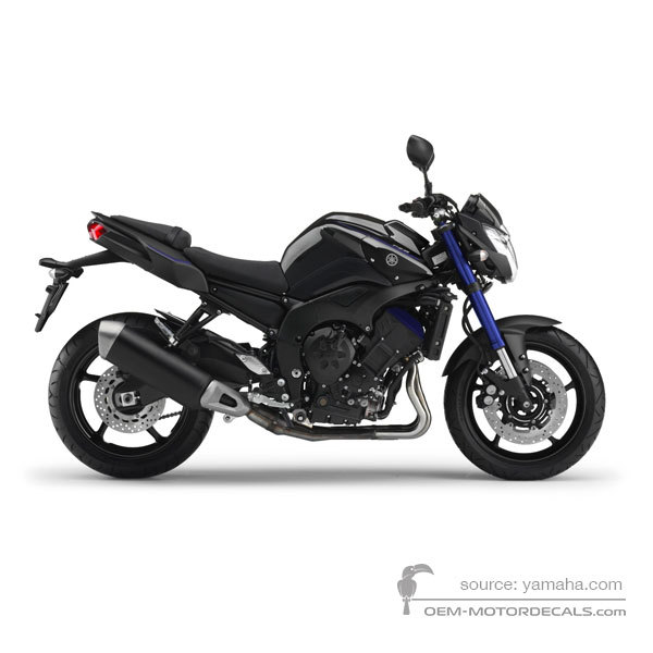 Autocollants pour pour Yamaha FZ8N 2014 - Noir • Yamaha Autocollants OEM