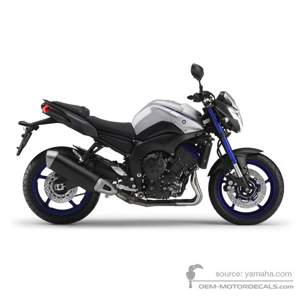 Autocollants pour pour Yamaha FZ8N 2015 - Argent • Yamaha Autocollants OEM