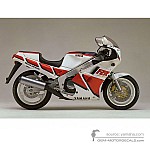 Yamaha FZR1000 1987 - Wit