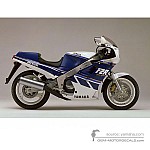 Yamaha FZR1000 1988 - Blau