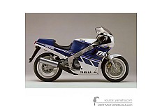 Autocollants pour Yamaha FZR1000 1988 - Bleu • Yamaha Autocollants OEM