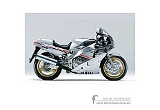 Adesivi per Yamaha FZR1000 1989 - Argento • Yamaha Adesivi OEM