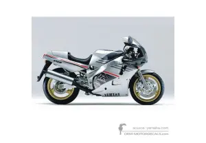 Decals for Yamaha FZR1000 1989 - Silver • Yamaha OEM Decals