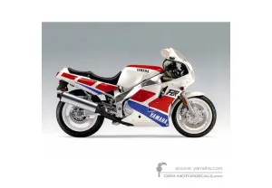 Stickers voor Yamaha FZR1000 1989 - Wit • Yamaha OEM Stickers