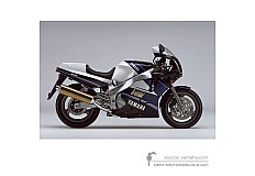 Naklejki do Yamaha FZR1000 1990 - Czarny • Yamaha Naklejki OEM