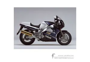 Adesivi per Yamaha FZR1000 1990 - Nero • Yamaha Adesivi OEM