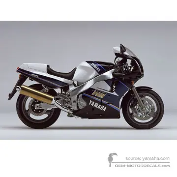 Yamaha FZR1000 1990 - Nero - New Black Blue