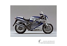 Naklejki do Yamaha FZR1000 1991 - Biały • Yamaha Naklejki OEM