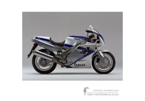 Pegatinas para Yamaha FZR1000 1991 - Blanco • Yamaha Pegatinas OEM