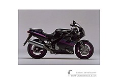 Autocollants pour Yamaha FZR1000 1993 - Noir • Yamaha Autocollants OEM