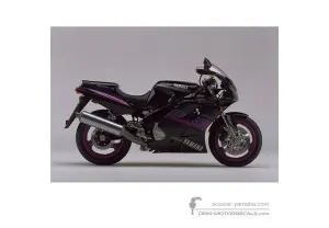 Pegatinas para Yamaha FZR1000 1993 - Negro • Yamaha Pegatinas OEM