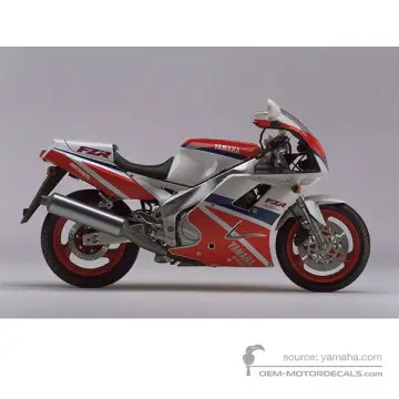 Yamaha FZR1000 1993 - Blanc - Silky White