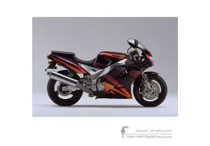Autocollants pour Yamaha FZR1000 1994 - Noir • Yamaha Autocollants OEM