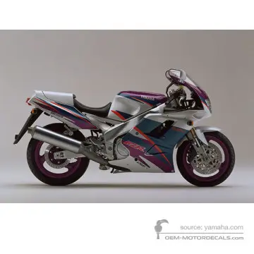 Yamaha FZR1000 1994 - Biały - Bluish White Cocktail 1