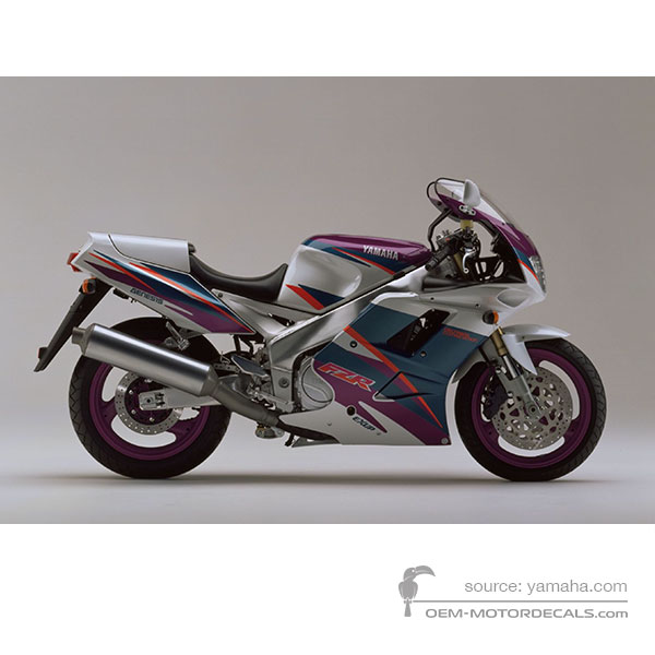 Decals for Yamaha FZR1000 1994 - White • Yamaha OEM Decals