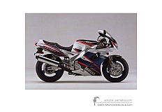 Autocollants pour Yamaha FZR1000 1995 - Blanc • Yamaha Autocollants OEM